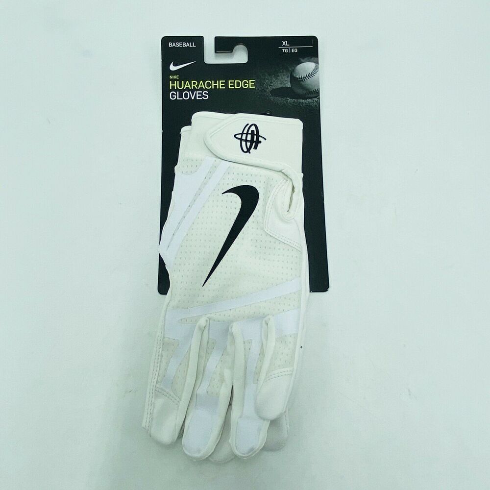 Nike XL Huarache Edge Gloves White Baseball Synthetic Leather New